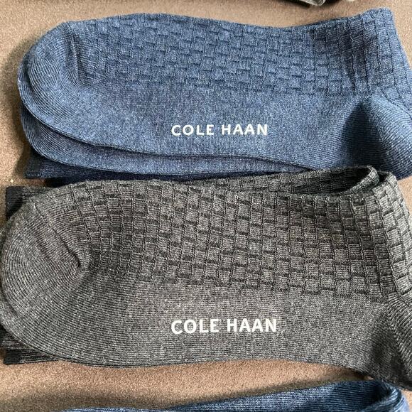 Cole Haan Men's Casual Dress Socks 6  Pairs, Calf High Fit Men's Shoe Size 7-12 - Picture 4 of 6